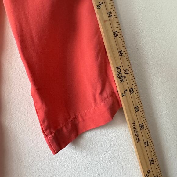 Theory Shirt Womens Medium Peach 100% Silk Henley Button Career Business Work - Picture 7 of 8